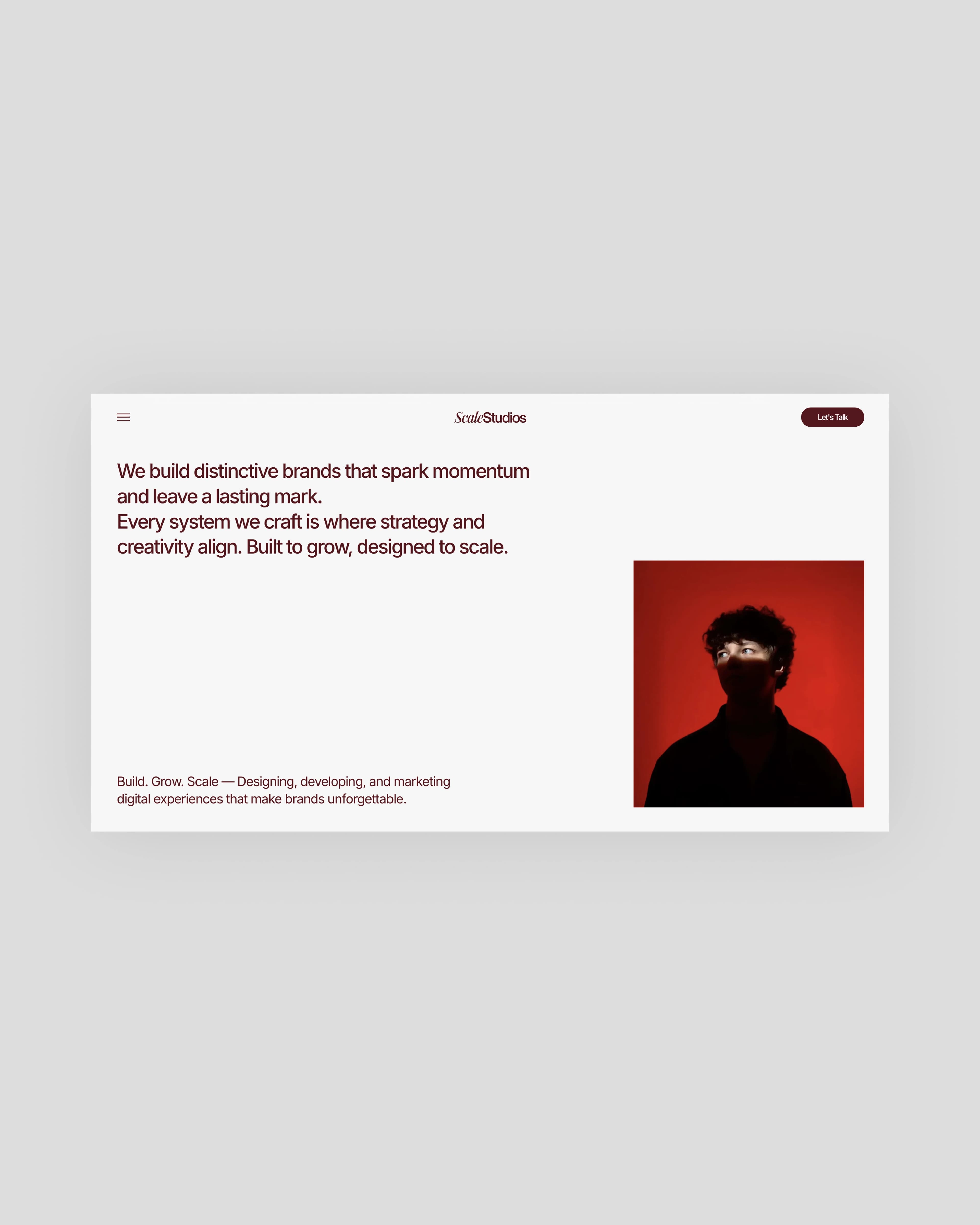 Scale Studios case study screenshot 1
