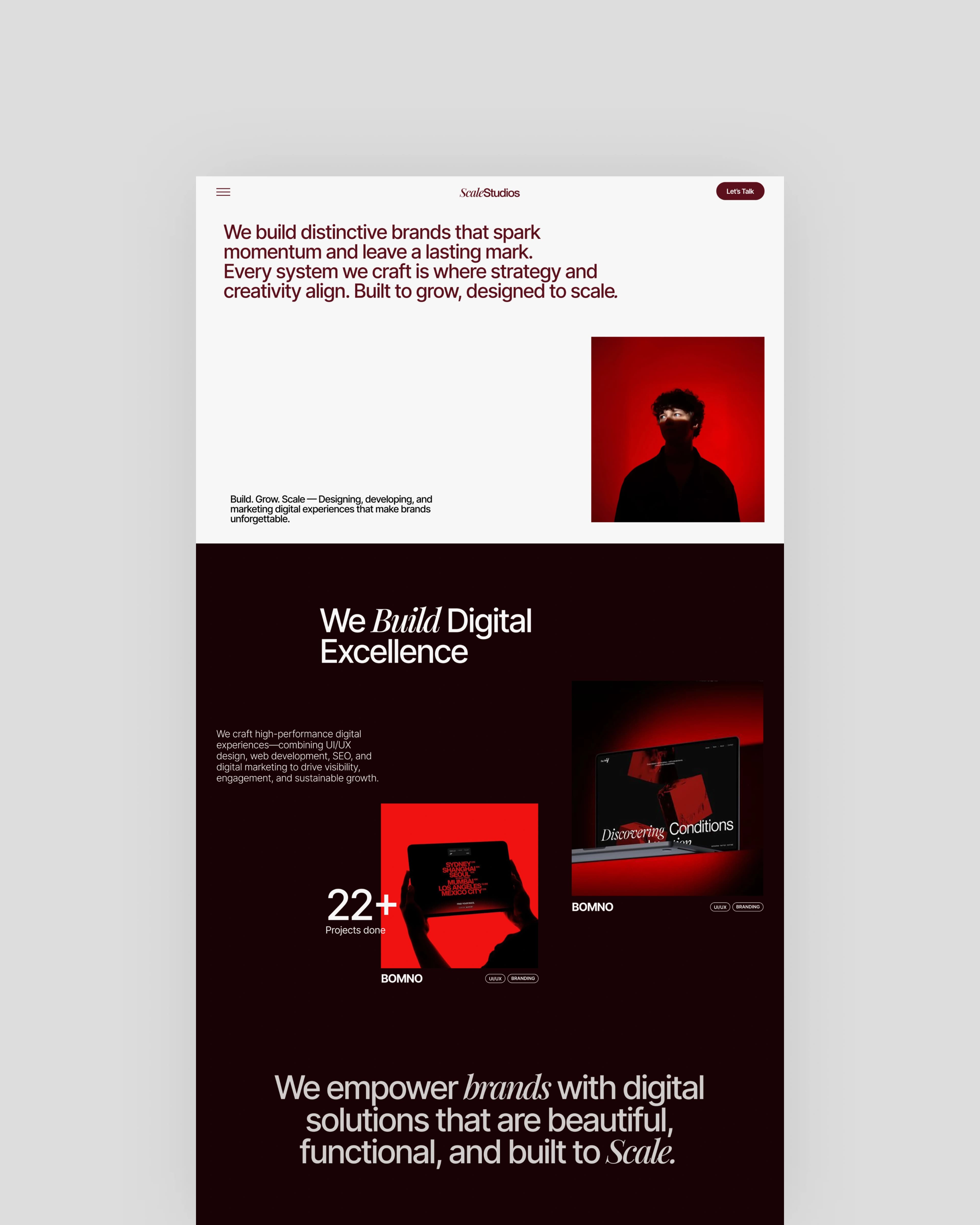 Scale Studios case study screenshot 2